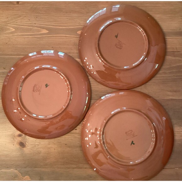 STANGL POTTERY COUNTRY GARDEN DINNER PLATES  10" FLORAL SET OF THREE - Picture 4 of 4